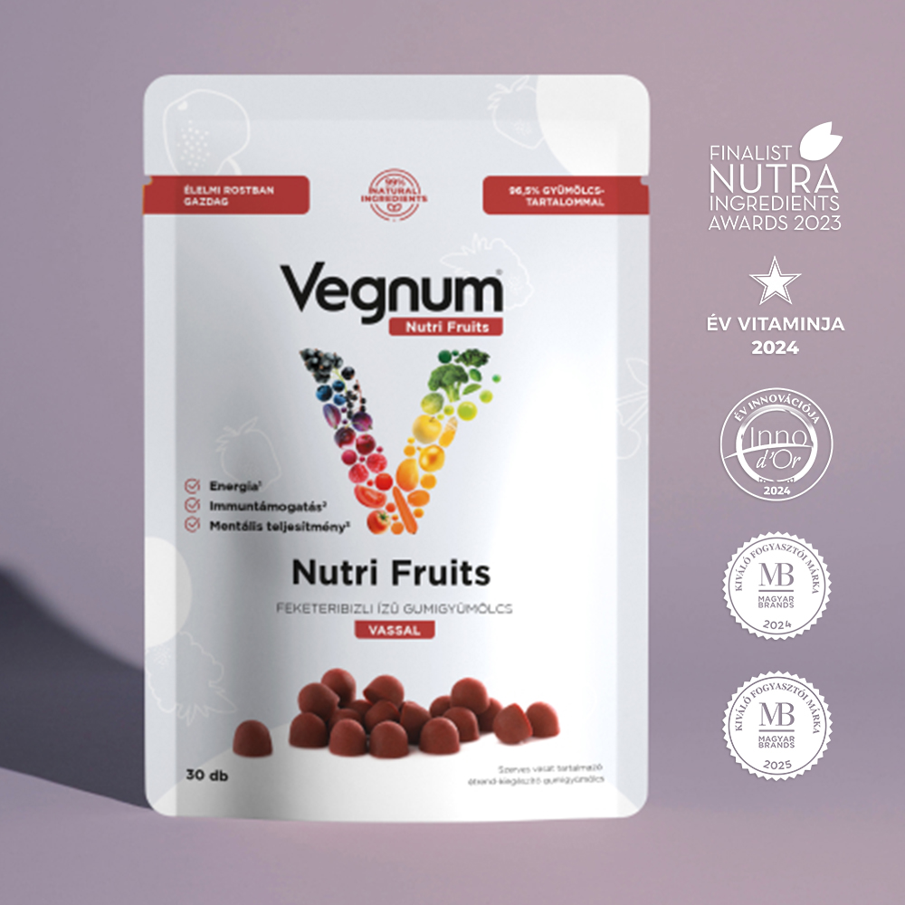 Vegnum Nutri Fruits<br> feketeribizli ízű szerves vassal