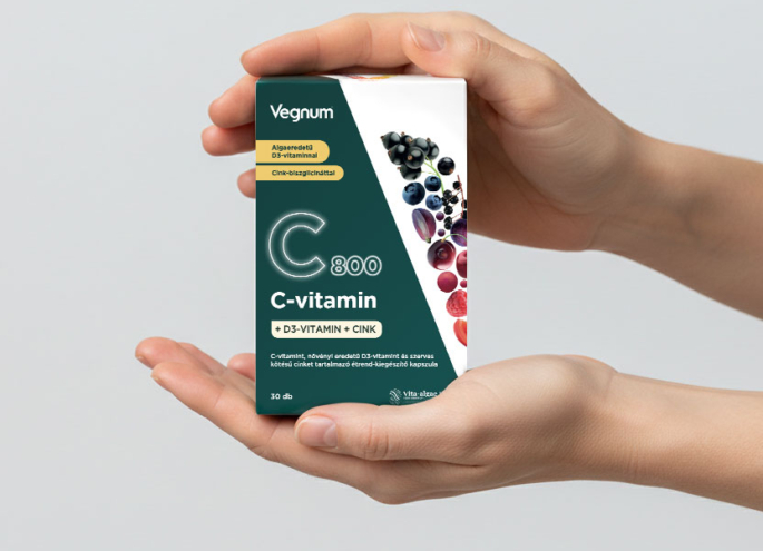 Vegnum C-vitamin + D3-vitamin + cink