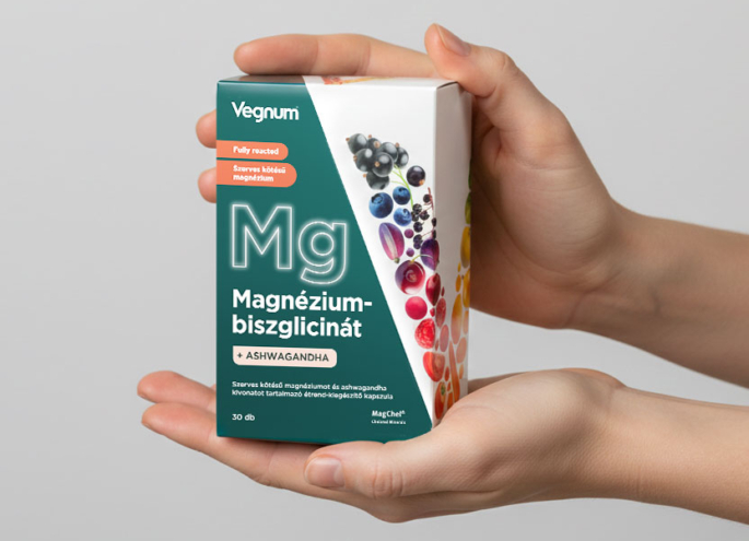 Vegnum magnézium-biszglicinát + ashwagandha